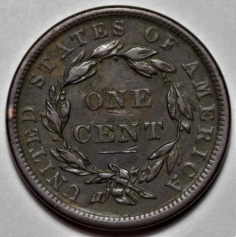 1839 Coronet Head Large Cent - Silly Head - US 1c Copper Coin