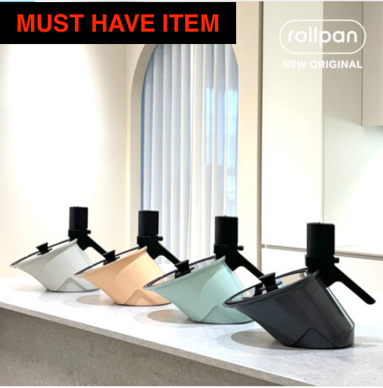 Vitalplant Rollkitchen rollpan  Automatic Rotation Cooking Camping Korean BBQ