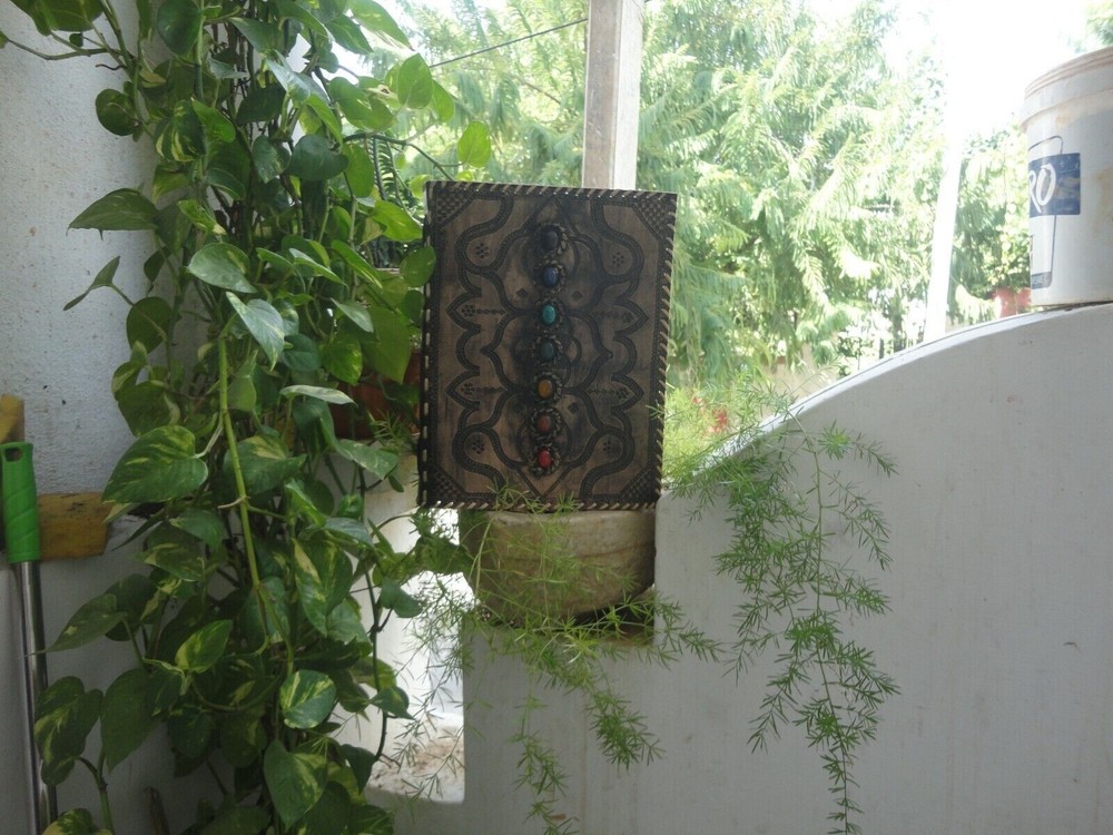 Handmade Journal Notebook Diary Extra Large Seven Stone Embossed