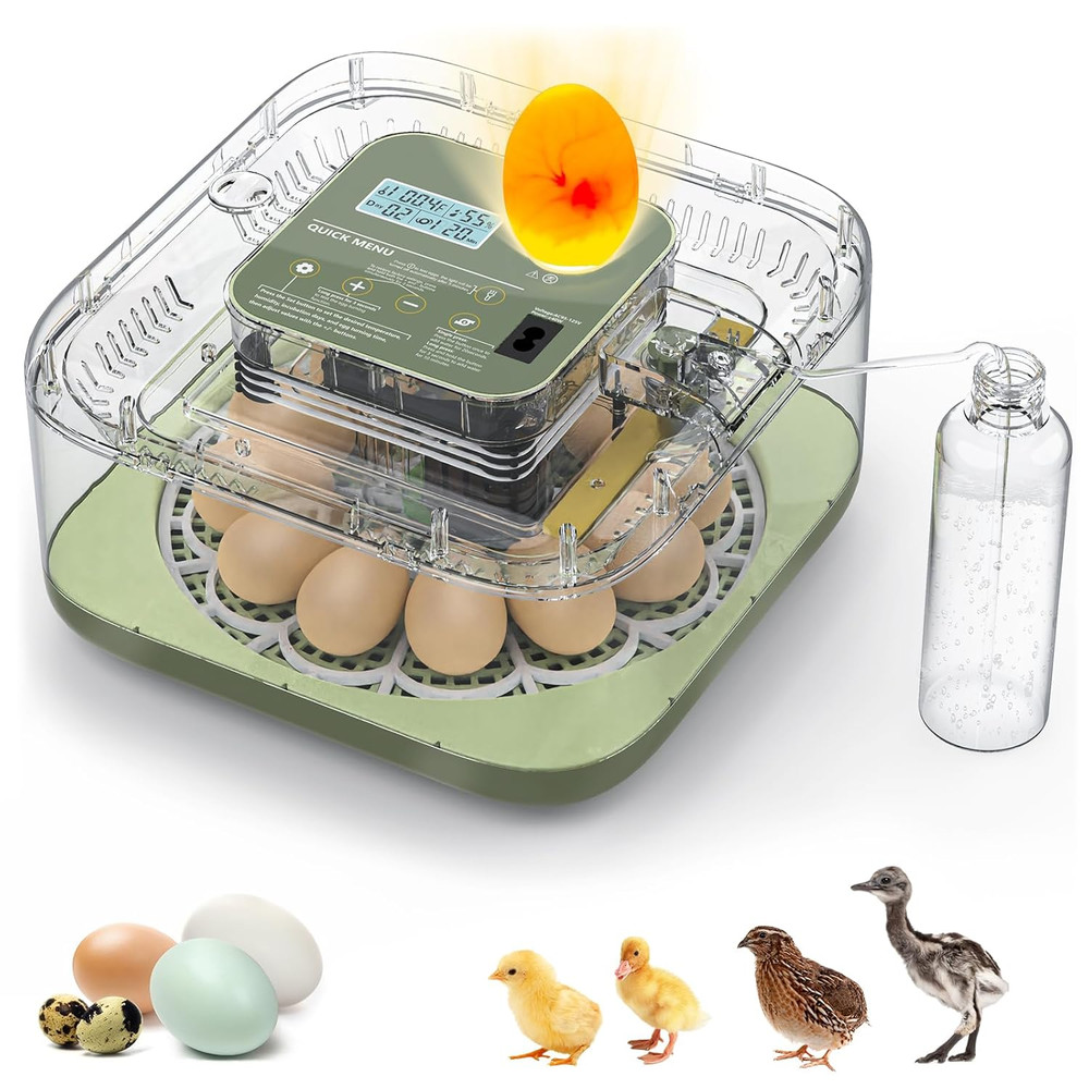 Incubators for Hatching Eggs, 12 Eggs Capacity, Egg Incubator with Automatic Egg