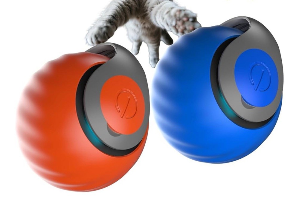 Interactive Cat Ball Toy Automatic Rolling with 2 Speed Settings 90 Min Runtine