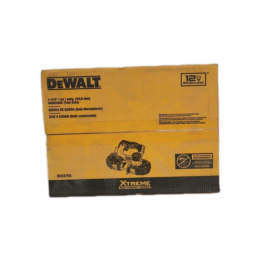 DEWALT DCS375B 12 Volt MAX 1-3/4" Brushless 12V Cordless Bandsaw (TOOL ONLY) NEW