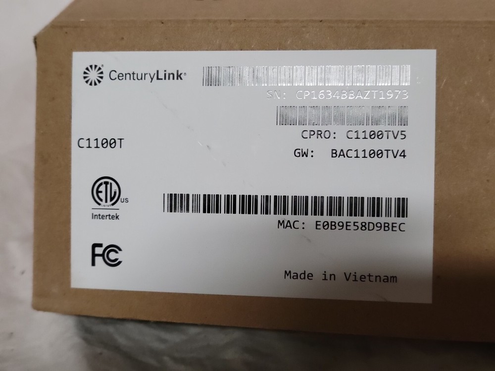 Centurylink C1100T Router (RT7a)