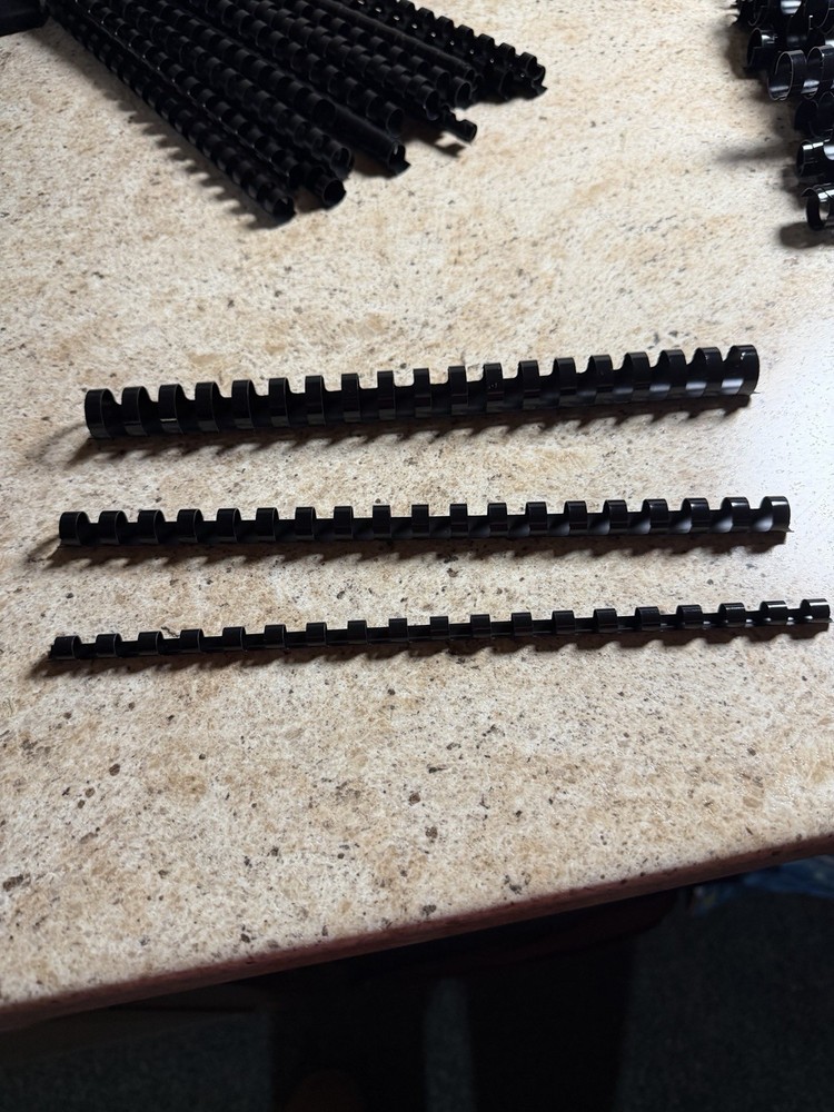 Spiral Binding Combs Three Different Sizes Binding Coils