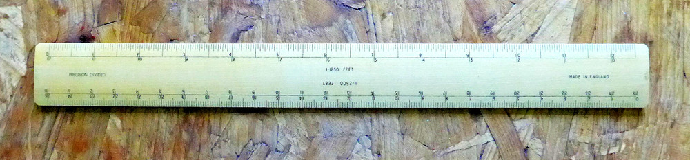 Precision Divided Wooden Ruler