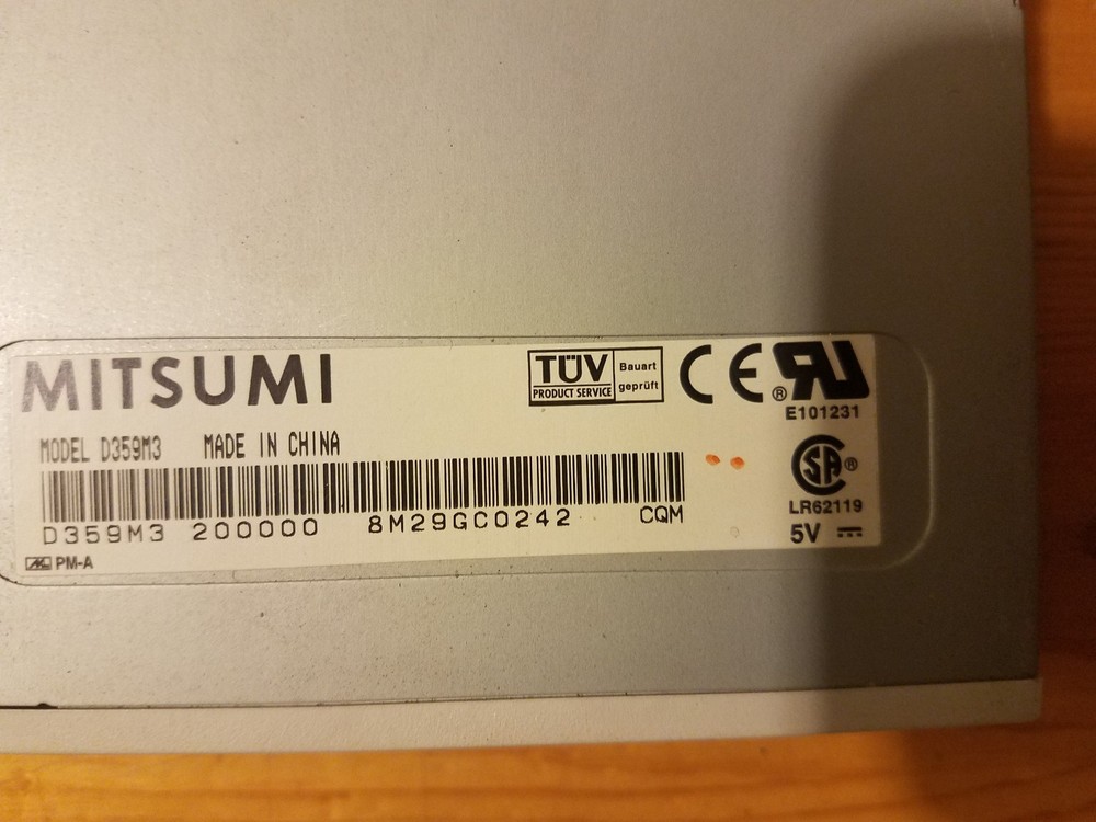 Mitsumi D359M3 Internal 3.5" Floppy Disk Drive