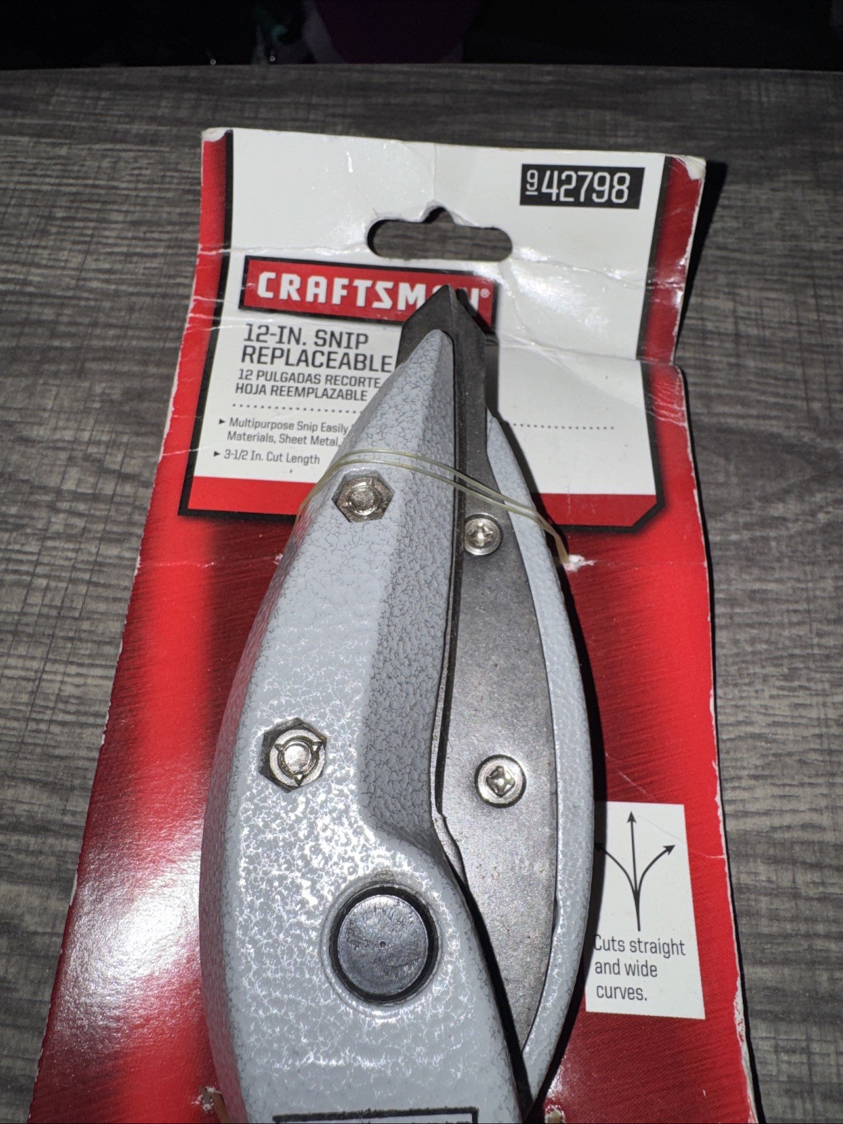 Sears CRAFTSMAN 42798 12” TIN SNIP USA Nos Aluminum Rare Metal Replaceable Blde
