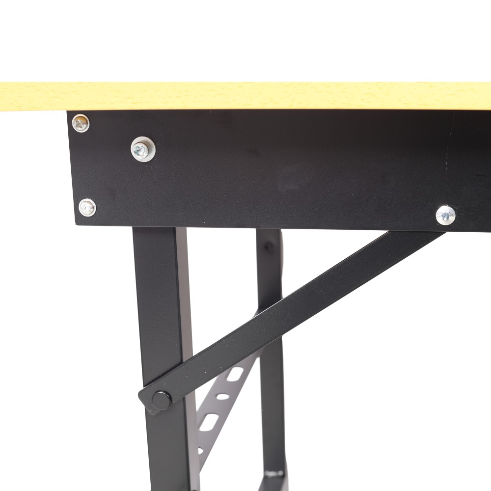 Portable Folding Workbench Tool Table w/ Measuring Tape & Protractor
