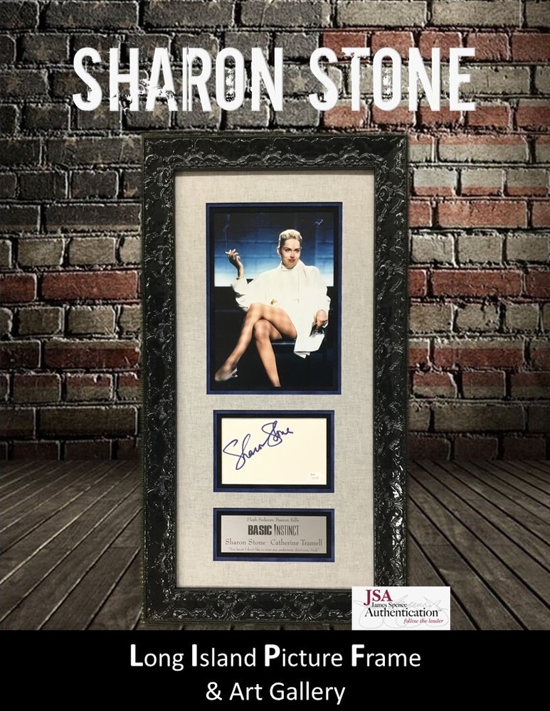 Sharon Stone Basic Instinct Signed Movie Display Custom Framed Provocative  JSA