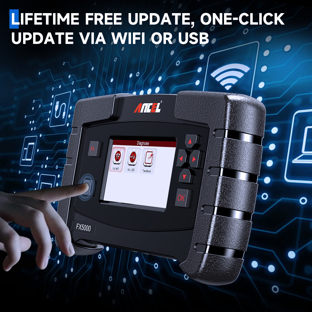 Automotive All System Diagnostic Scanner OBD2 Car Code Reader Scan Tool ABS SRS