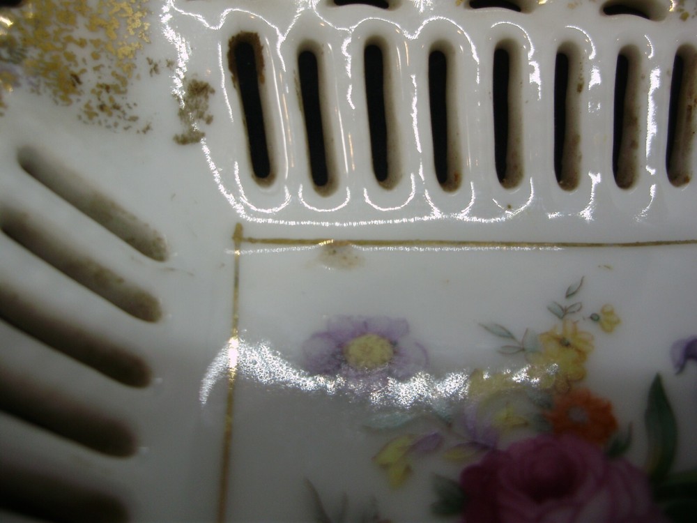 Vintage Square Pierced Dish - Japan