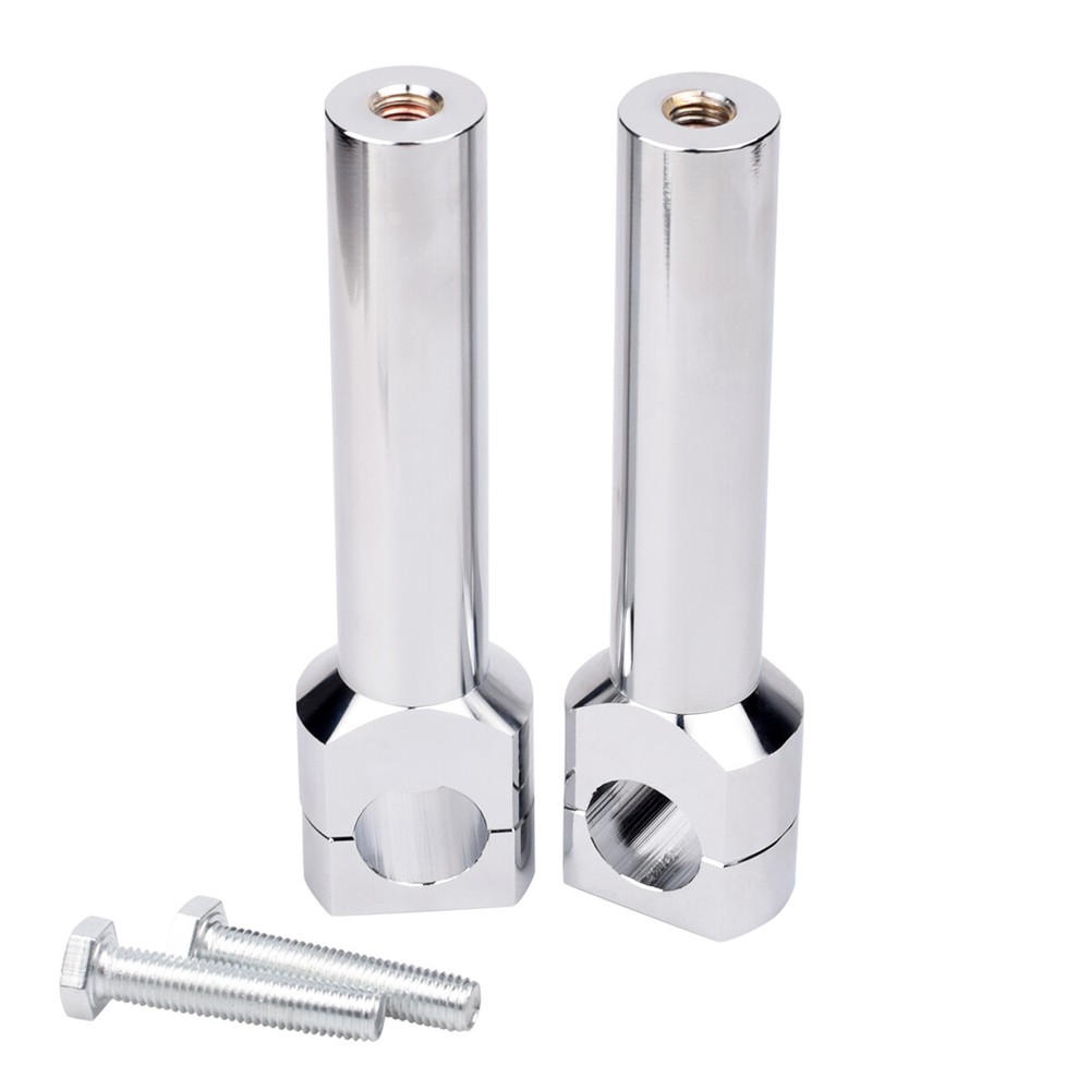 Motorcycle 1'' Handlebar Risers Clamps Handle Bar Mount For Harley Honda