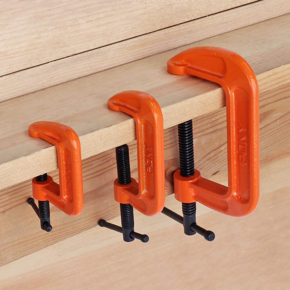 Malleable Iron Cclamp Set 3piece 1" 2"