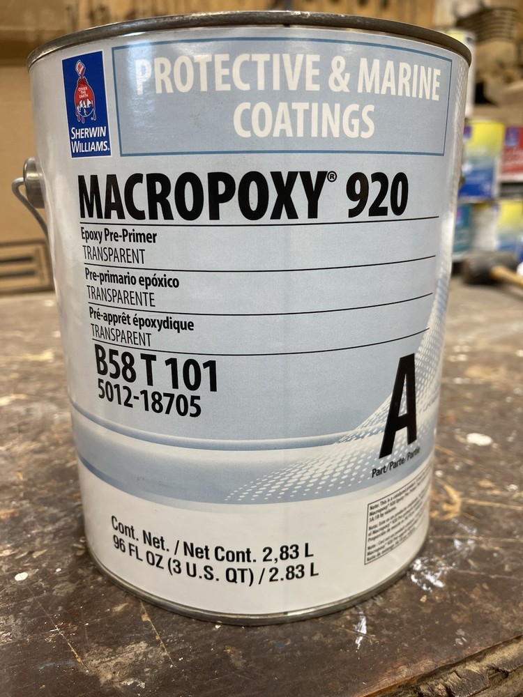 Sherwin Williams Macropoxy 920 Epoxy Primer Part A Only/ Clear/ Gallon