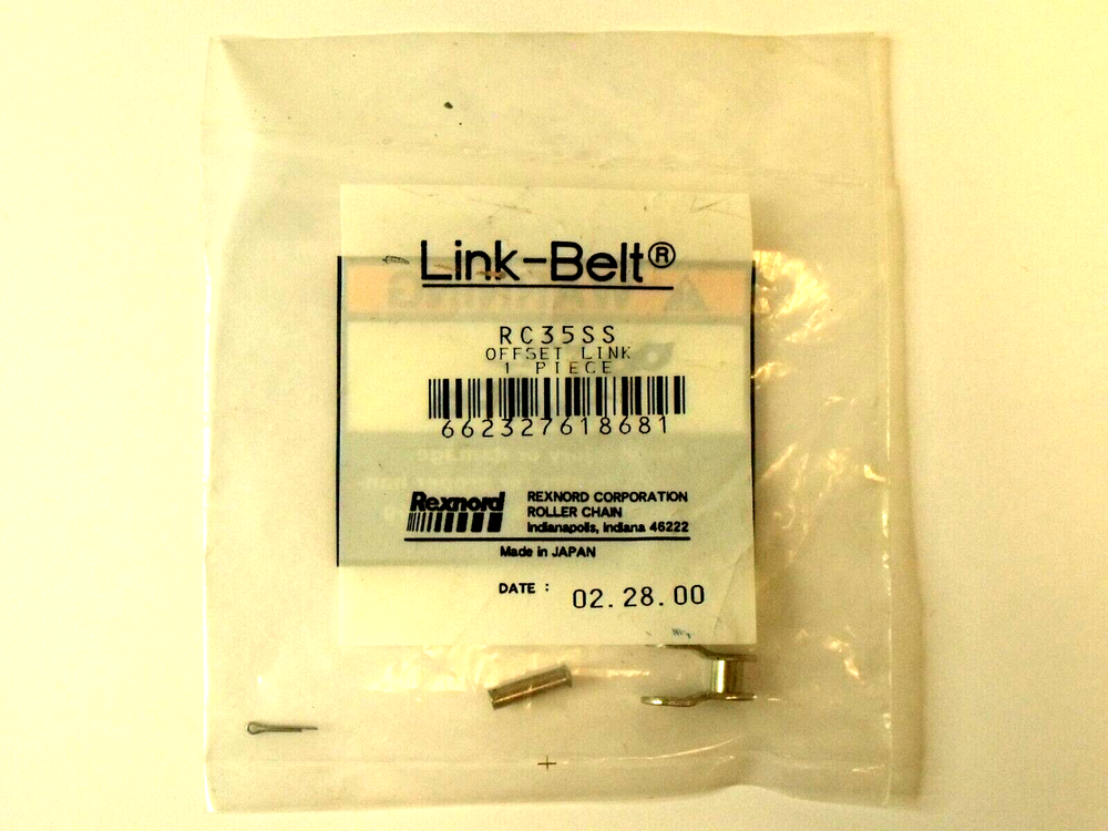 (6) NIB Rexnord RC35SS Link-Belt Offset Links