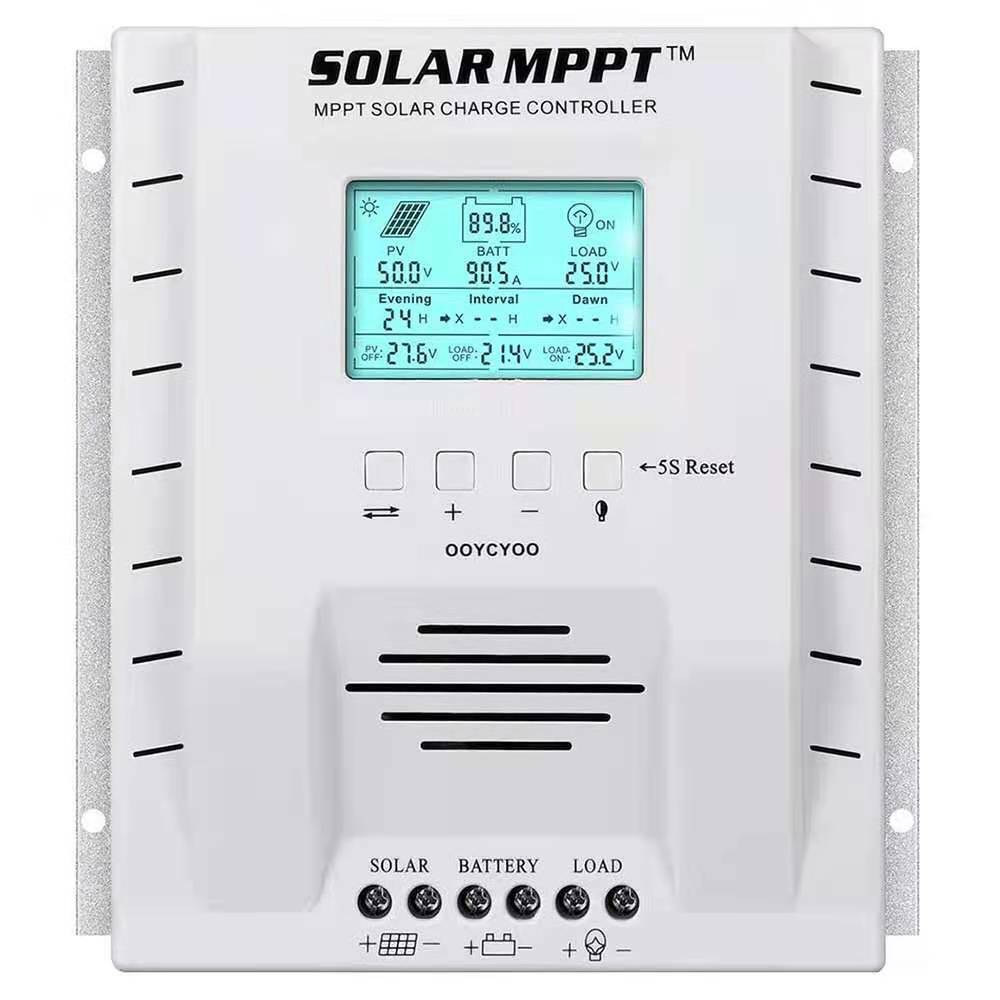 100A 80A 60A-20A MPPT Solar Panel Regulator Charge Controller 12V/24V PV 100V A2