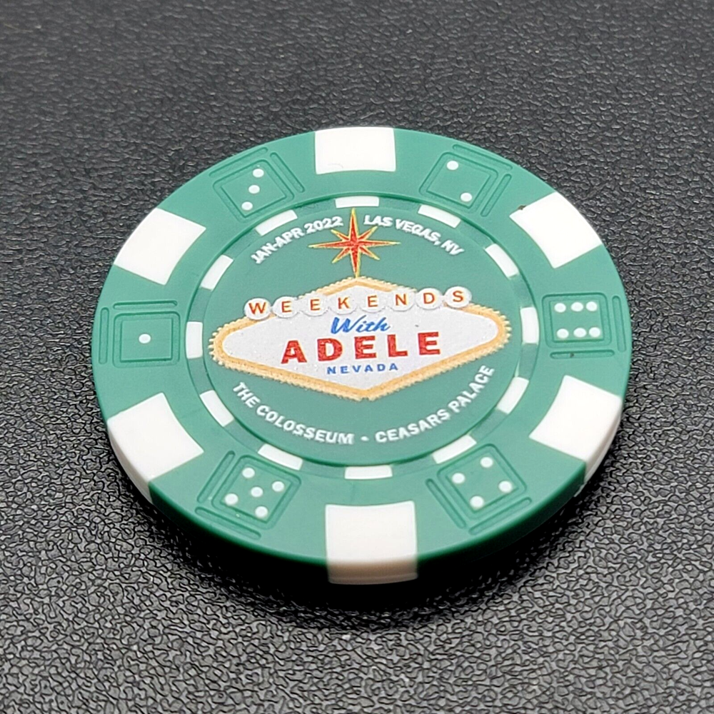 Weekends with Adele Poker Chip Magnet Caesars Palace Las Vegas Colosseum Token