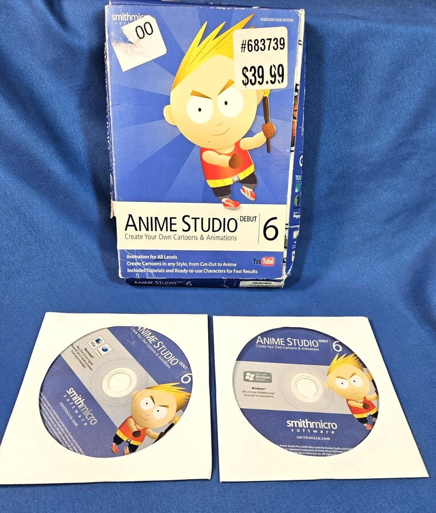 Smith Micro Anime Studio Debut 6 for PC Mac Animation Creation Software