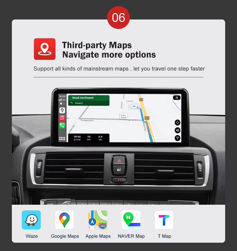 Linux CarPlay Head Unit Touch Display BMW 3 4 NBT M3 F30 F31 F32 F33 F34 F36 F80