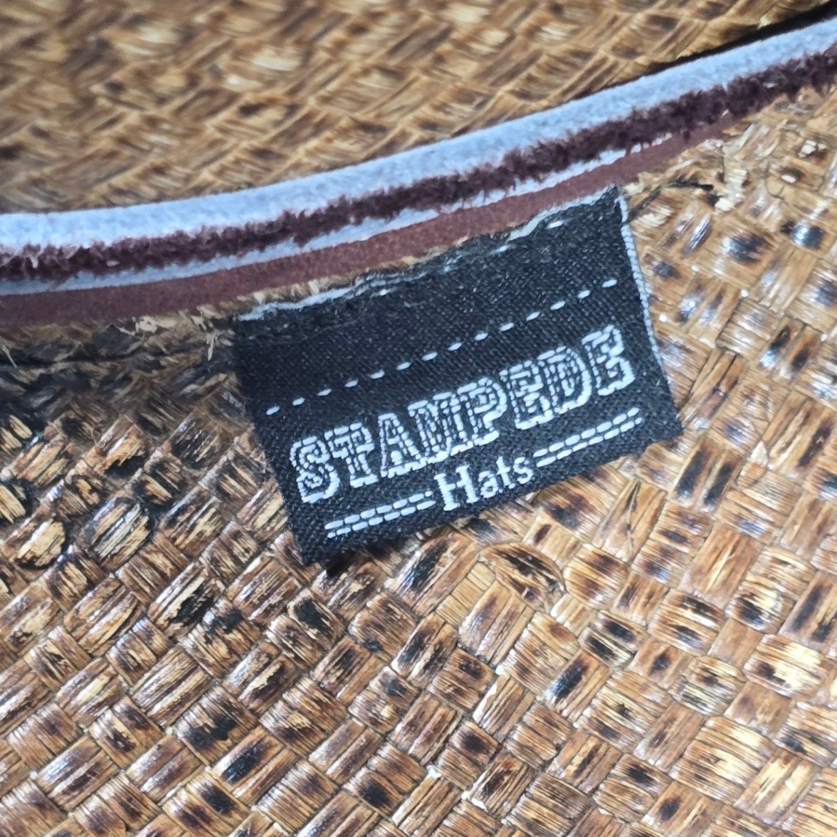 Stampede Hats Darling Cowboy Hat Tequilla Straw Size Large Brown Hearts Wings