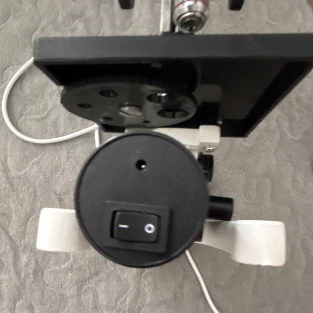 Compound Monocular Upright Microscope with USB Power, White (no eyepiece)