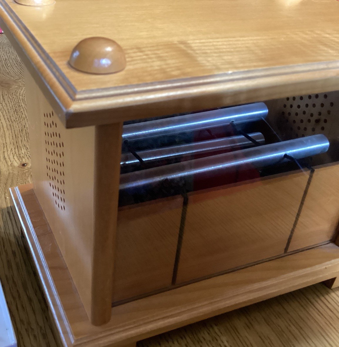 Chimes, Falling Rain Nature Wooden Box Zen Sound Metal Beads,Meditation EUC