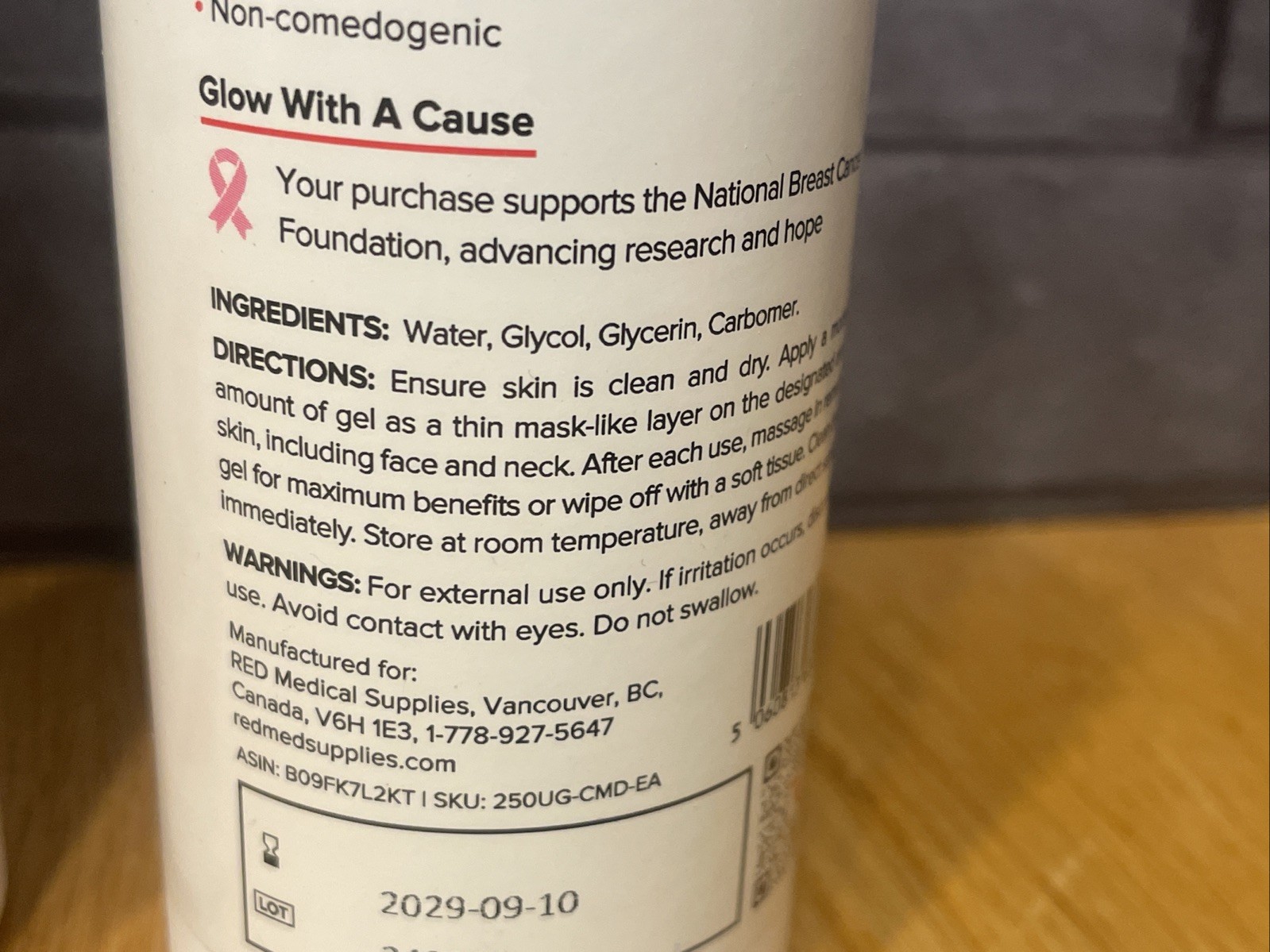 2X RED MULTI-DEVICE Conductive GEL, Clear, Water Based, Hypoallergenic 250ml