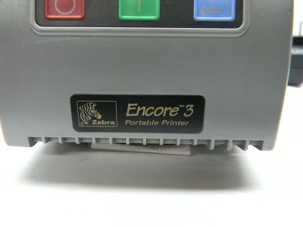 Zebra Encore 3 Portable Printer with Battery and Power Adapter #732