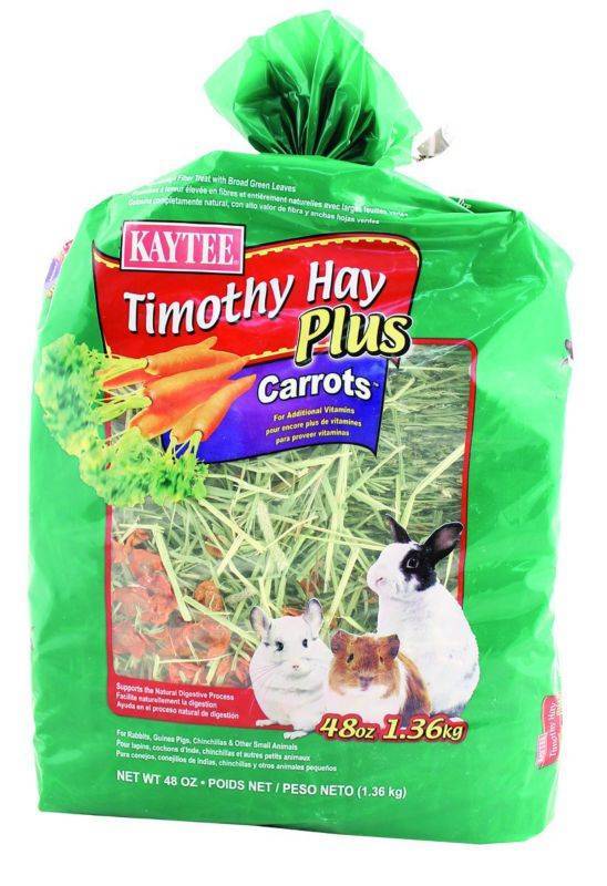 Kaytee Timothy Hay Plus Carrots 48 Oz. Null