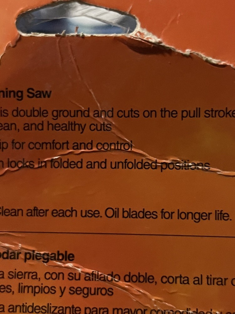 FISKERS CLEAN CUTS 7” FOLDING PRUNING SAW IN ORIGINAL PACKAGE