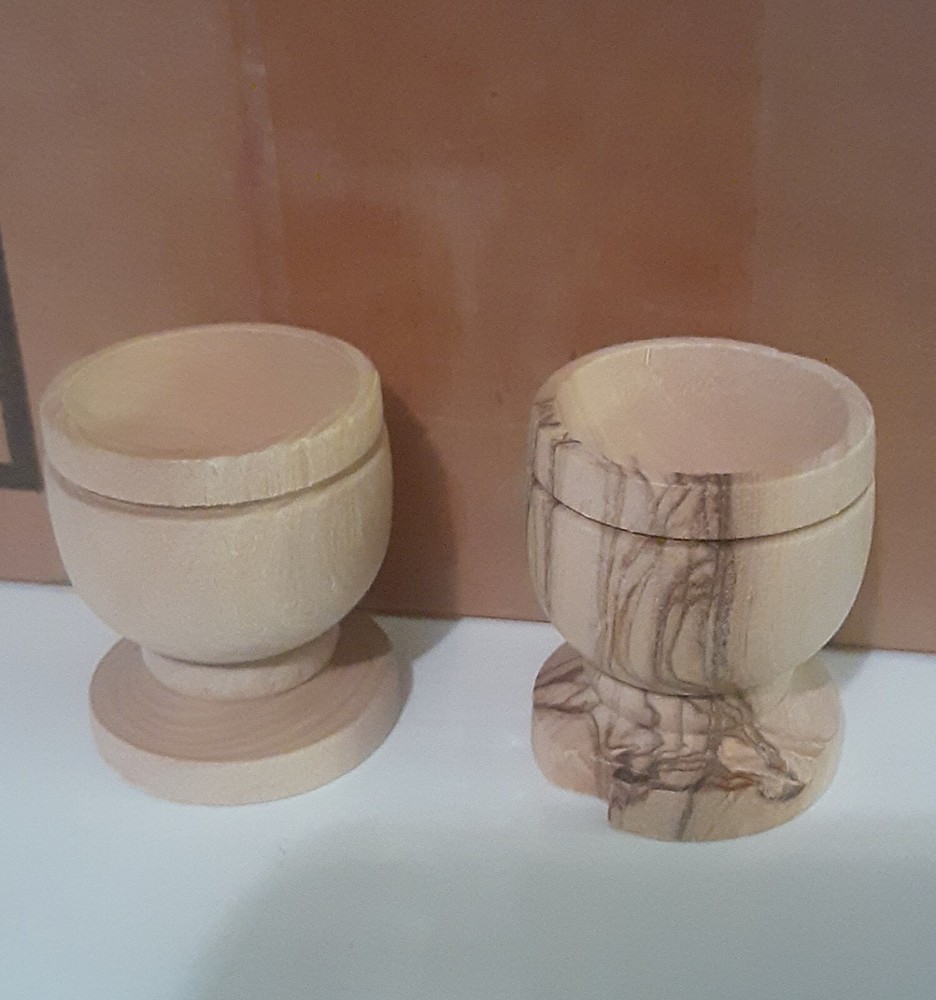 Mini Olive wood Communion Cups
