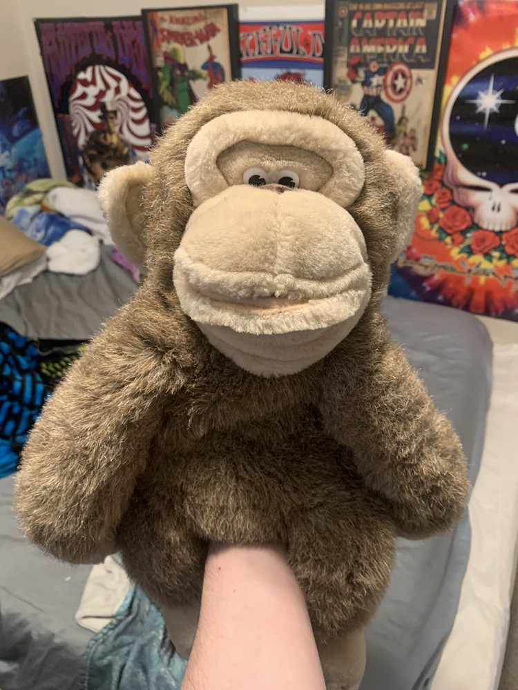 plush creations inc monkey puppet 15”