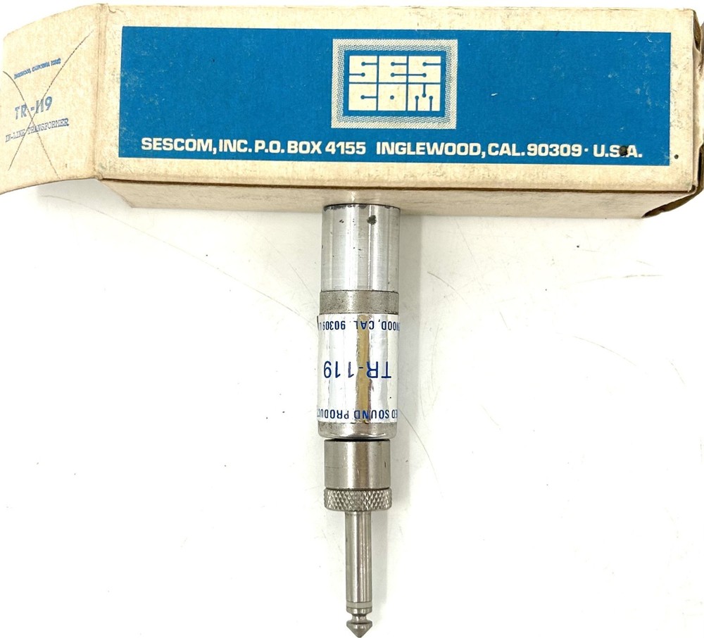 Vintage Sescom TR-119 XLR Microphone Cable Connector