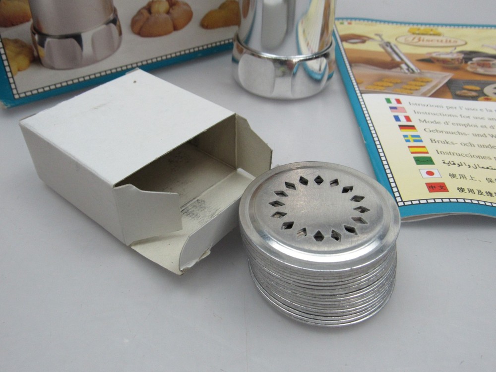 Marcato Biscuits Cookie Press Italy 20 Discs