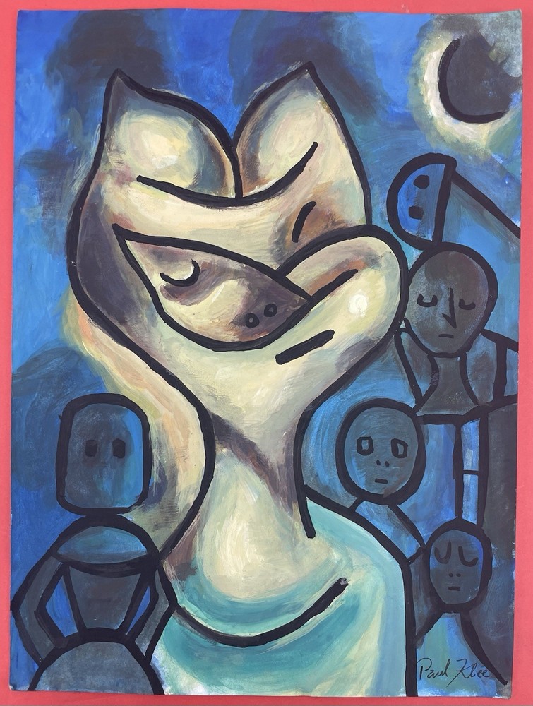 Excellent Drawing on paper (Handmade) signed