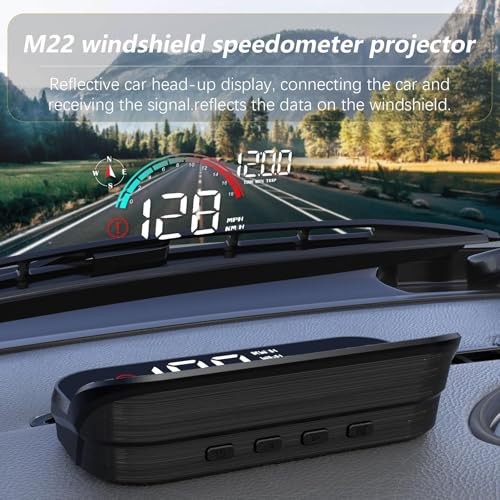 Windshield Speedometer Projector, Digital Speedometer for Car GPS M22