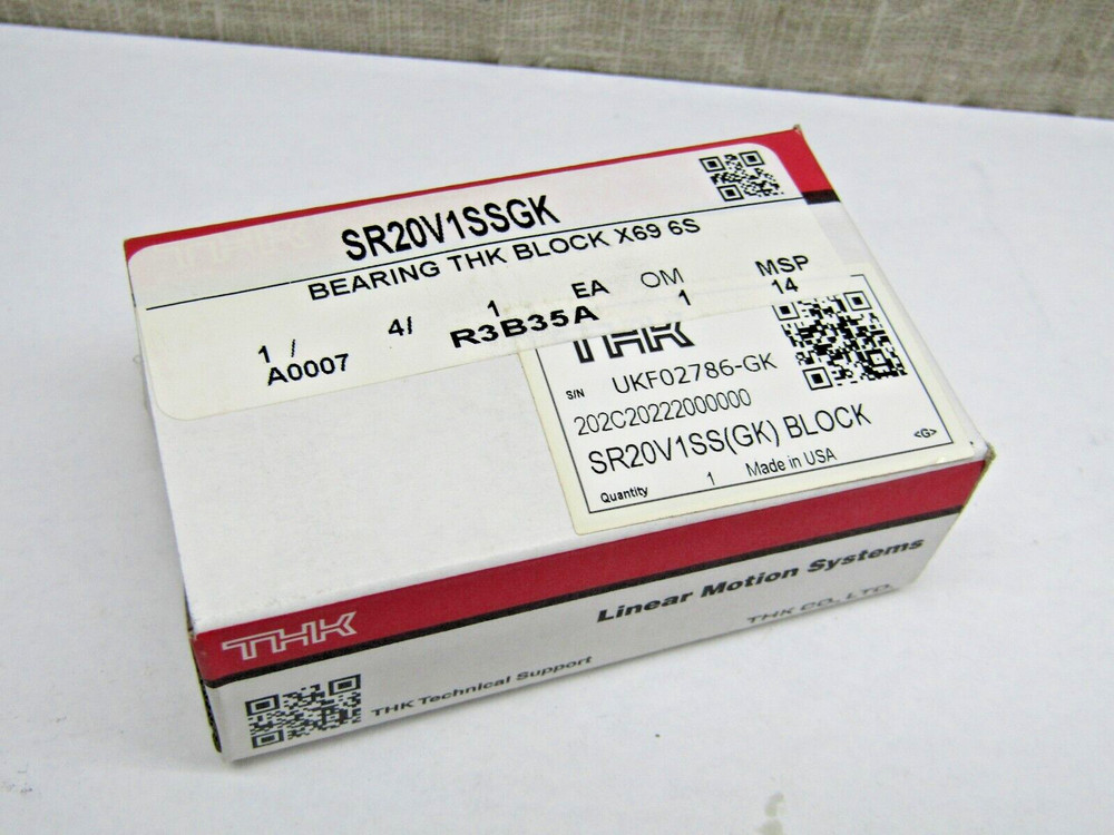 THK SR20V1SS (GK) Linear Guide Bearing Block