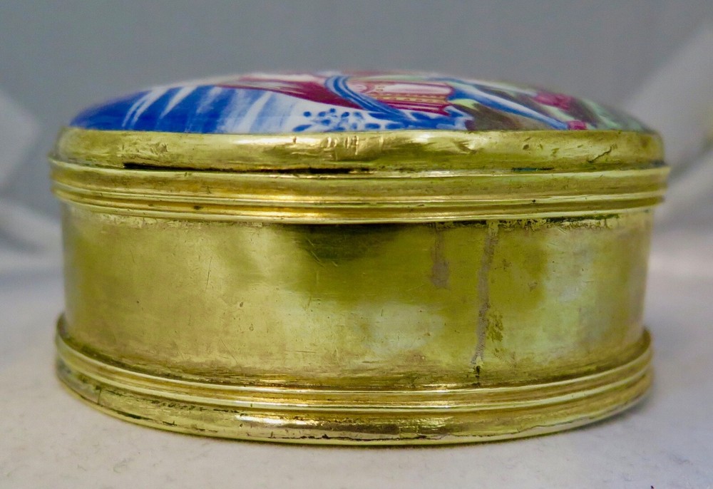 Vintage Erotic Enamel Box