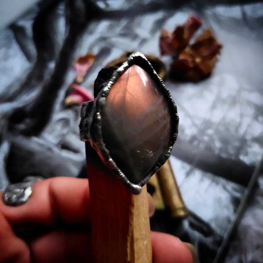 Sunset Labradorite Ancient Magical Healing Ring