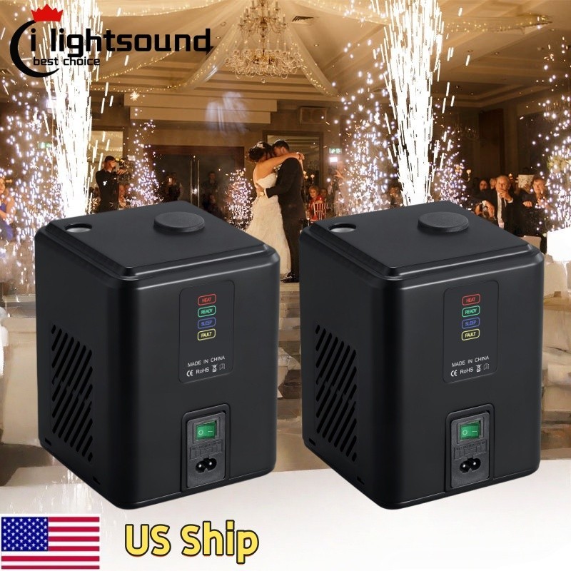 2pc Mini Cold Pyro Fireworks Machine 350W Cold Sparkler Machine Fast Ship