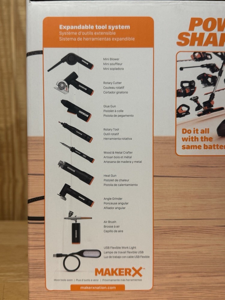 WX996L WORX 20V MAKERX 6pc Ultimate Crafting Tool Combo Kit