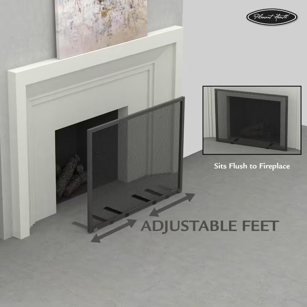 Harper 1-Panel Fireplace Screen with Doors
