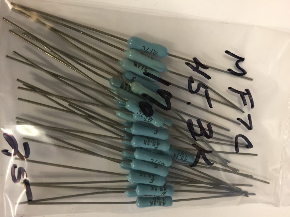 MF7C 45.3K   1% RESISTORS 25 PCS  NOS