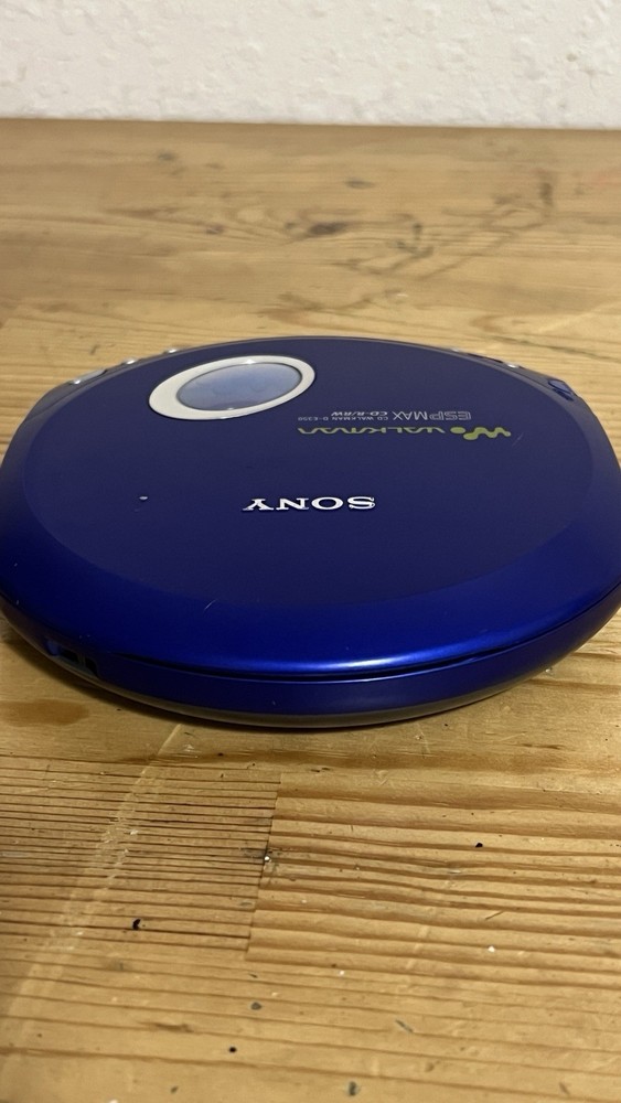 Sony CD Walkman D-E350 ESP MAX CD-R/RW Playback Portable CD Player Blue