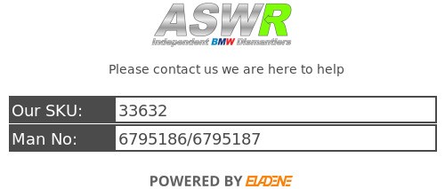 BMW E84 X1 MANUAL ABS Pump & Modulator 6795186/6795187