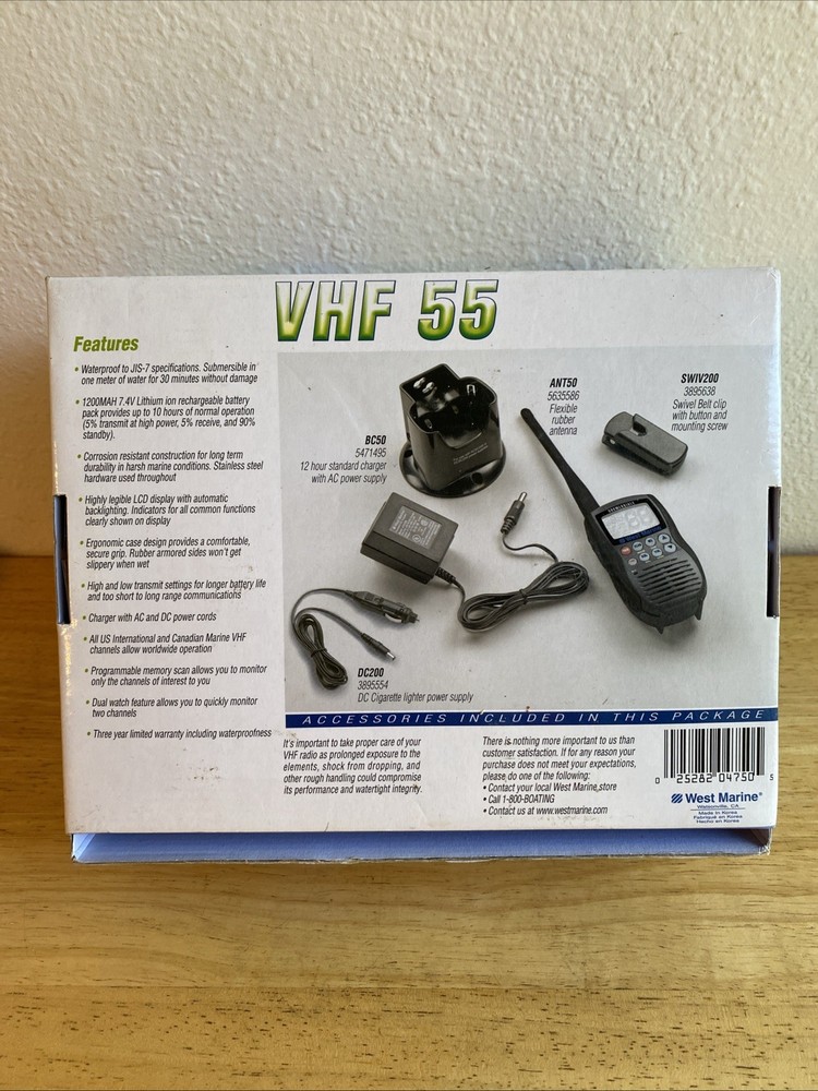 West Marine VHF 55 Open Box