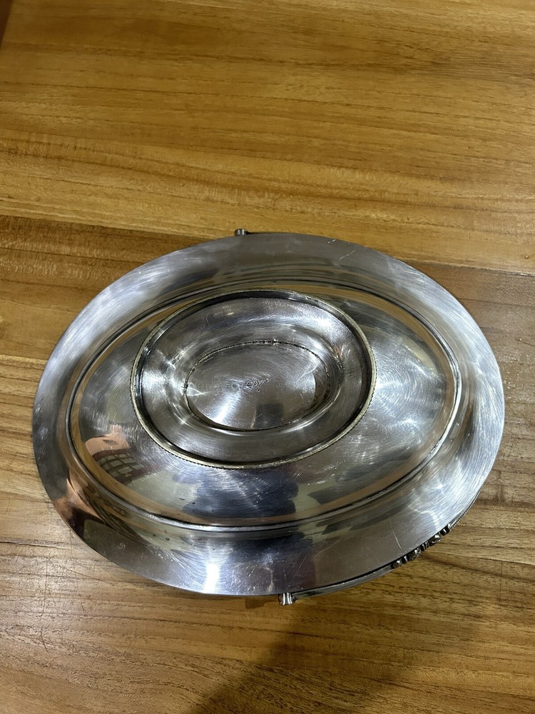 Silver Plated Large Swing Basket