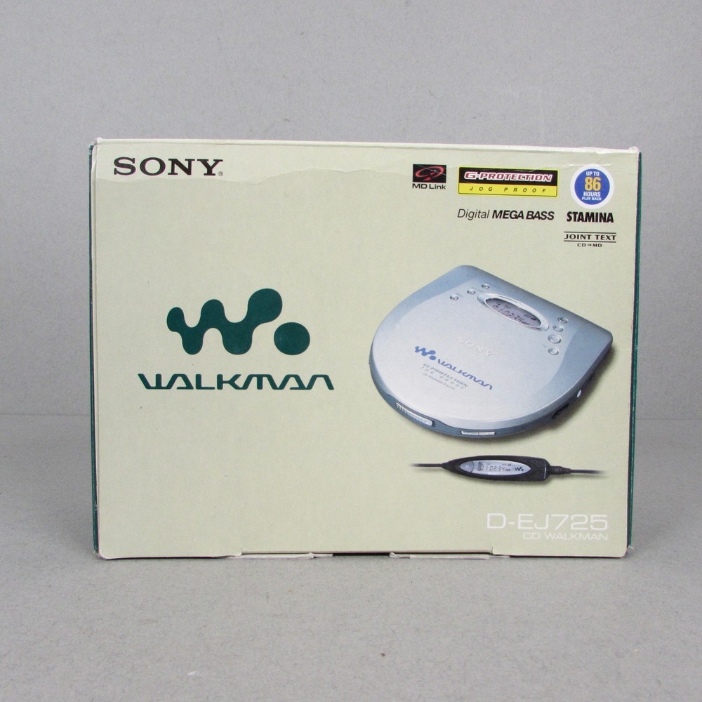 SONY D-EJ725 CD WALKMAN Boxed with Instructions MINT CONDITION PLAYER