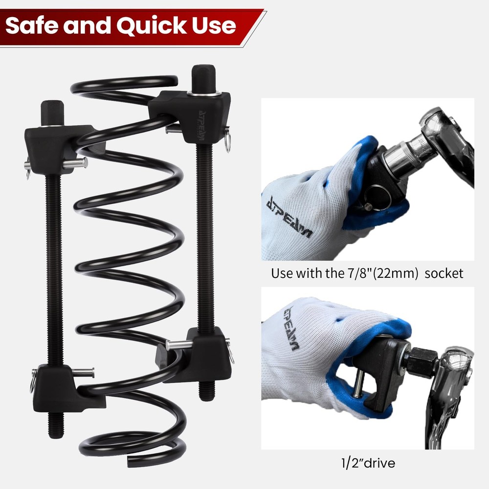 Macpherson Strut Spring Compressor 2pc Heavy Duty Coil Spring Compressor Stru...