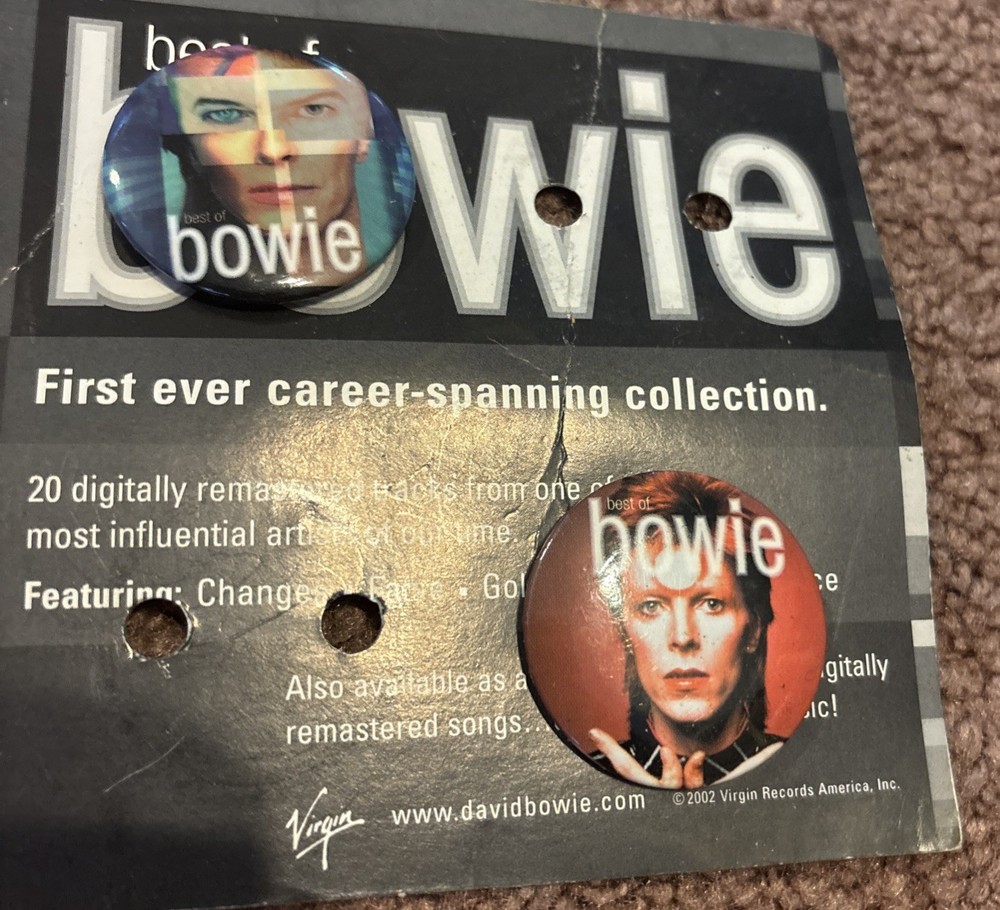David Bowie 3 Button Collection First Ever Career Spanning Collection Virgin
